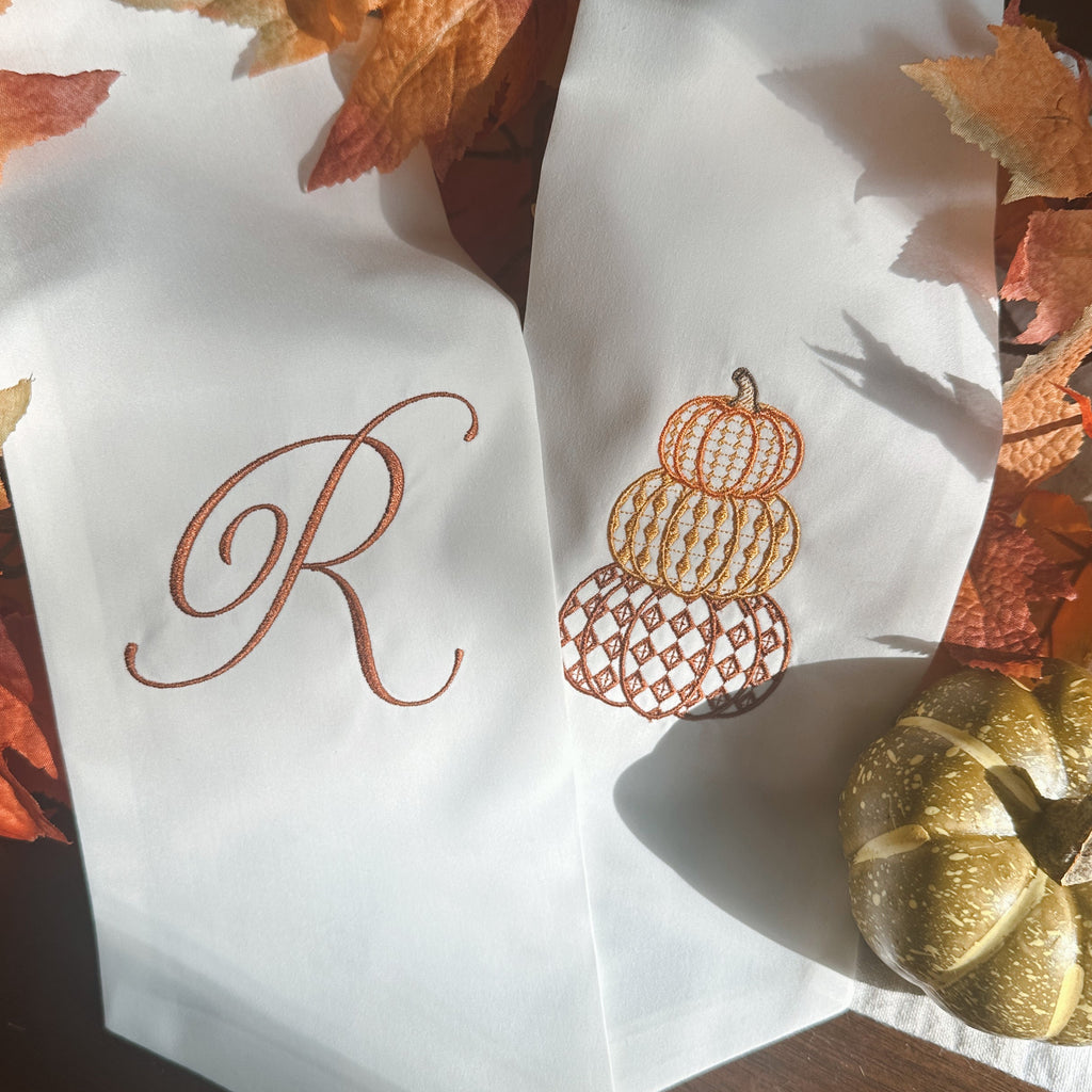 Chic Pumpkin Wreath Sash