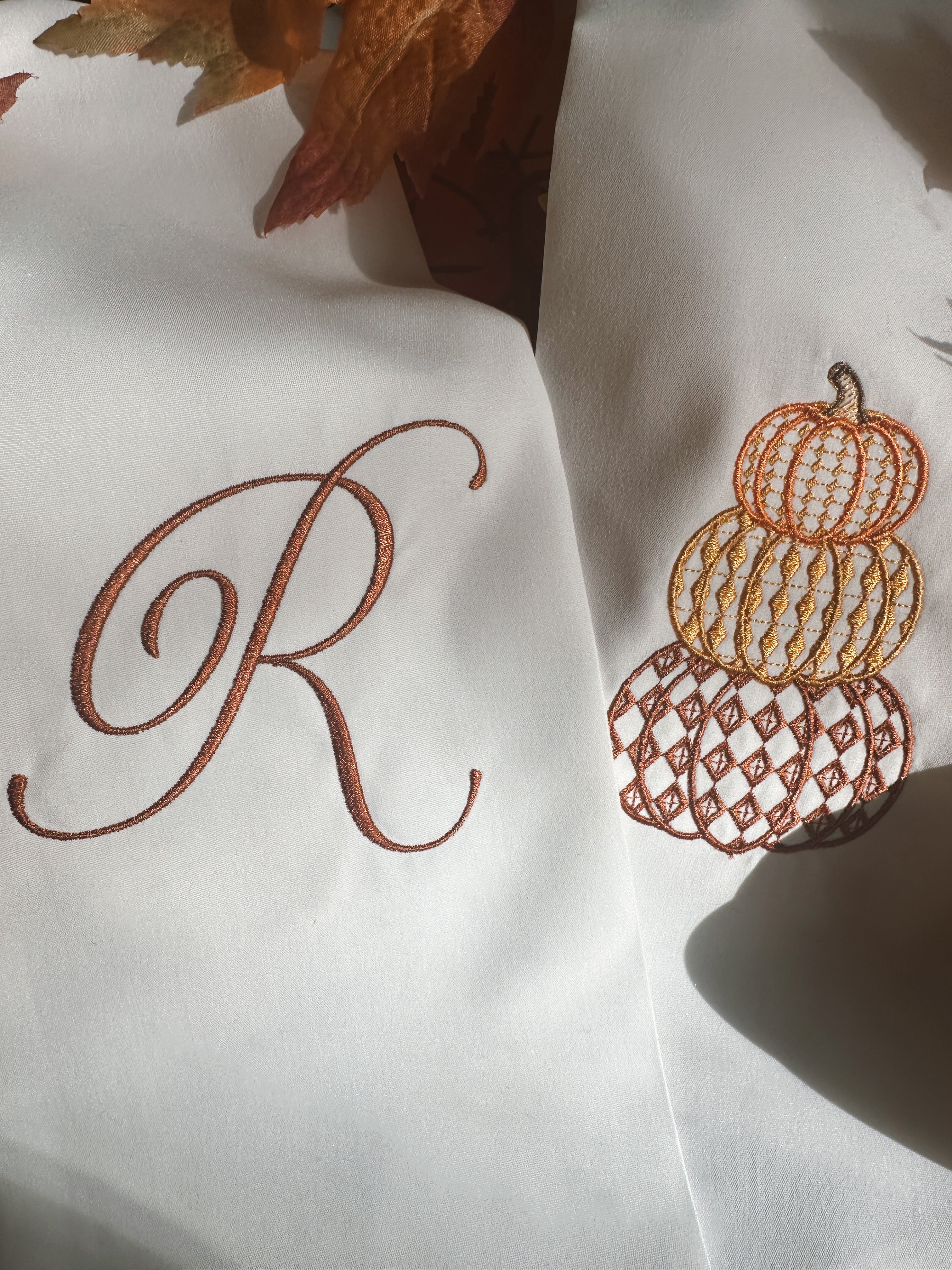 Chic Pumpkin Wreath Sash