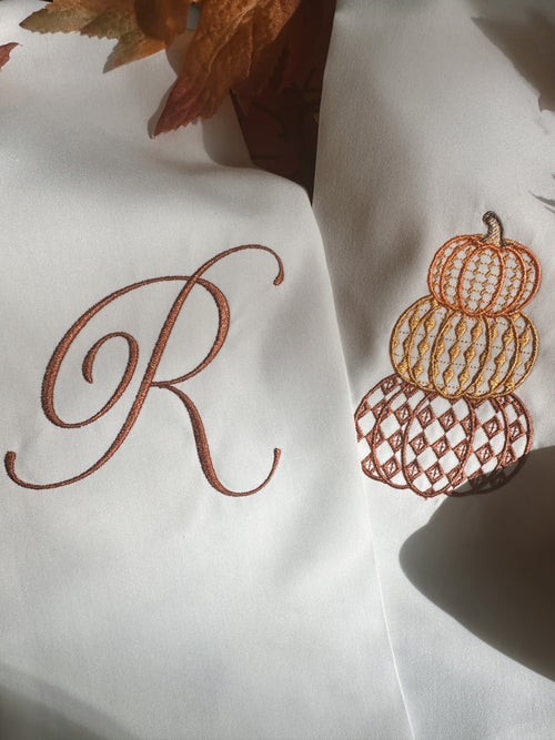 Chic Pumpkin Wreath Sash