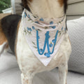 Blueberry Dog Scrunchie Bandana