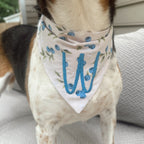 Blueberry Dog Scrunchie Bandana