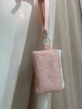 Pink Polkadots Wallet Wristlet