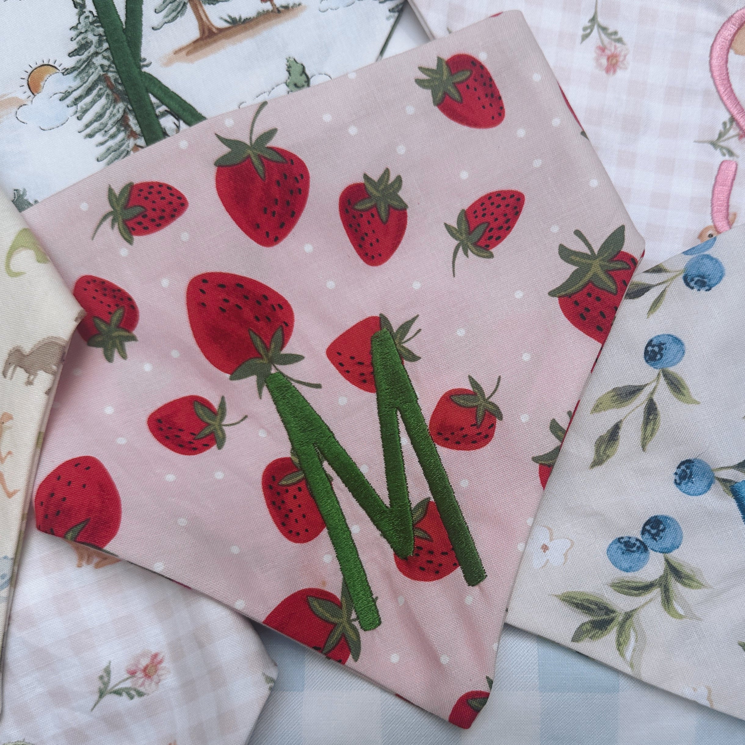 Strawberry Dog Scrunchie Bandana